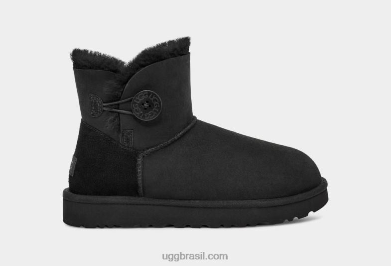 preto 4VTTD364 UGG mulheres bota mini bailey button ii