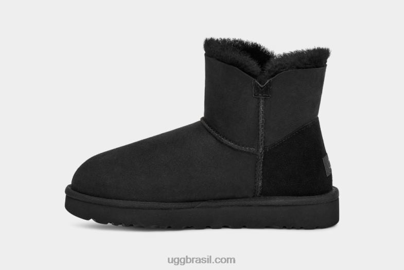 preto 4VTTD364 UGG mulheres bota mini bailey button ii