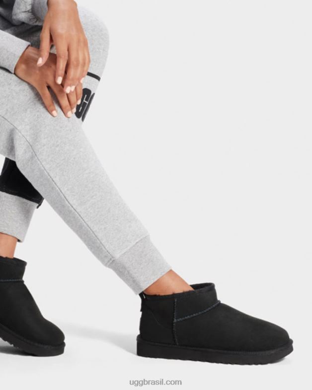 preto 4VTTD560 UGG mulheres clássico ultra mini