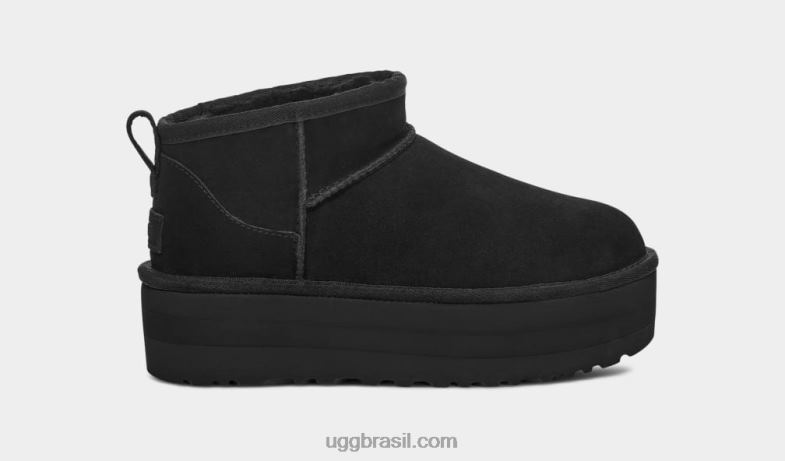 preto 4VTTD589 UGG mulheres plataforma ultra mini clássica