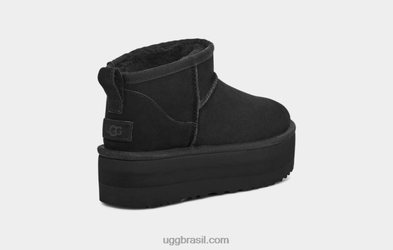 preto 4VTTD589 UGG mulheres plataforma ultra mini clássica