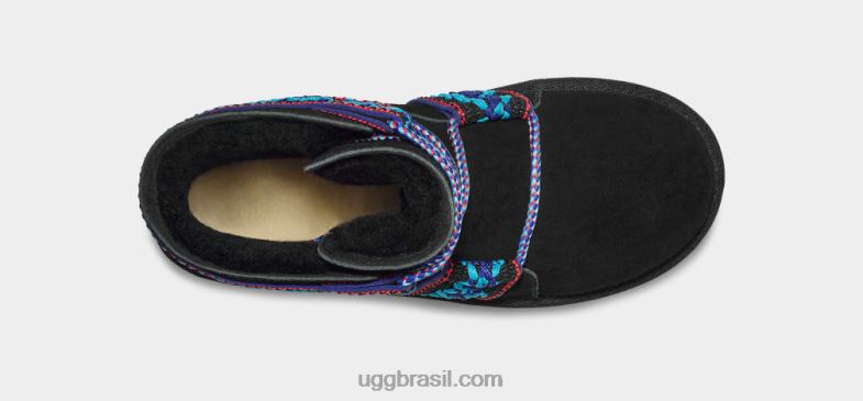 preto 4VTTD654 UGG mulheres plataforma de trança clássica mini ii