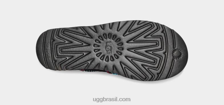 preto 4VTTD654 UGG mulheres plataforma de trança clássica mini ii