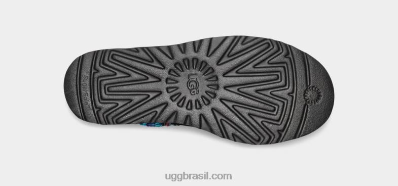 preto 4VTTD657 UGG mulheres plataforma ultra mini trança clássica