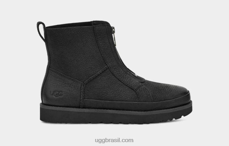 preto 4VTTD691 UGG mulheres zíper frontal desconstruído