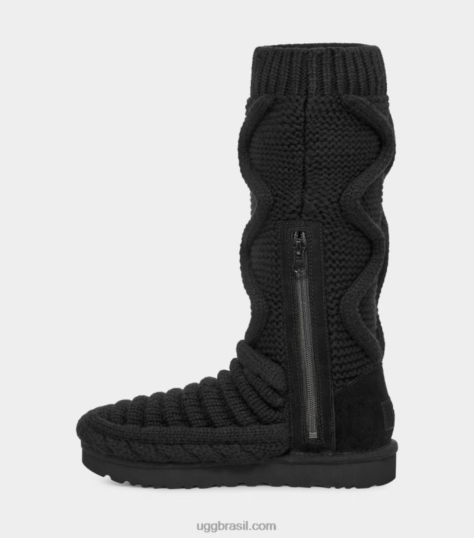 preto 4VTTD759 UGG mulheres Bota clássica de malha volumosa