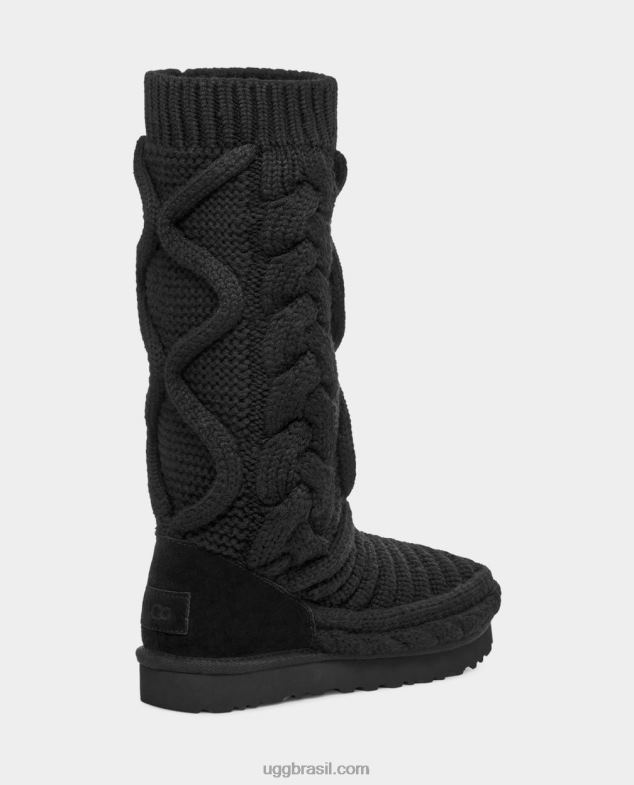 preto 4VTTD759 UGG mulheres Bota clássica de malha volumosa