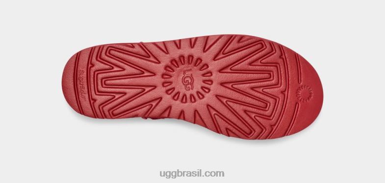 samba vermelho 4VTTD587 UGG mulheres plataforma ultra mini clássica