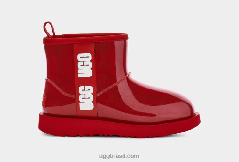 samba vermelho 4VTTD774 UGG mulheres clássico transparente mini