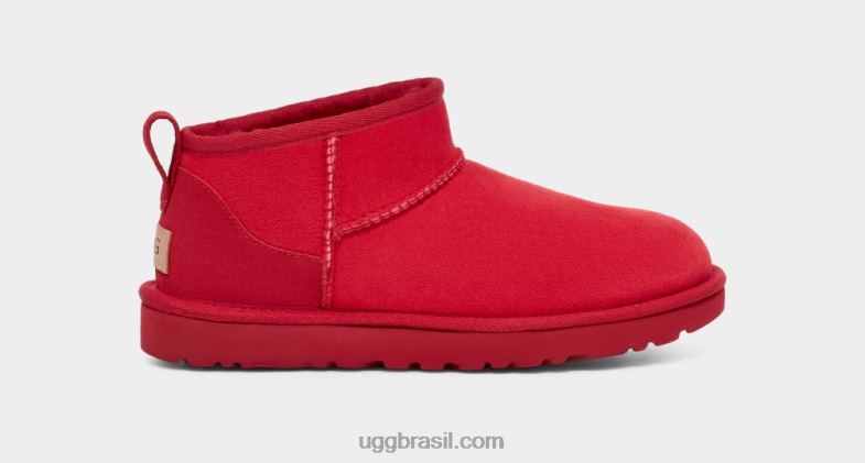 samba vermelho tnl 4VTTD635 UGG mulheres clássico ultra mini
