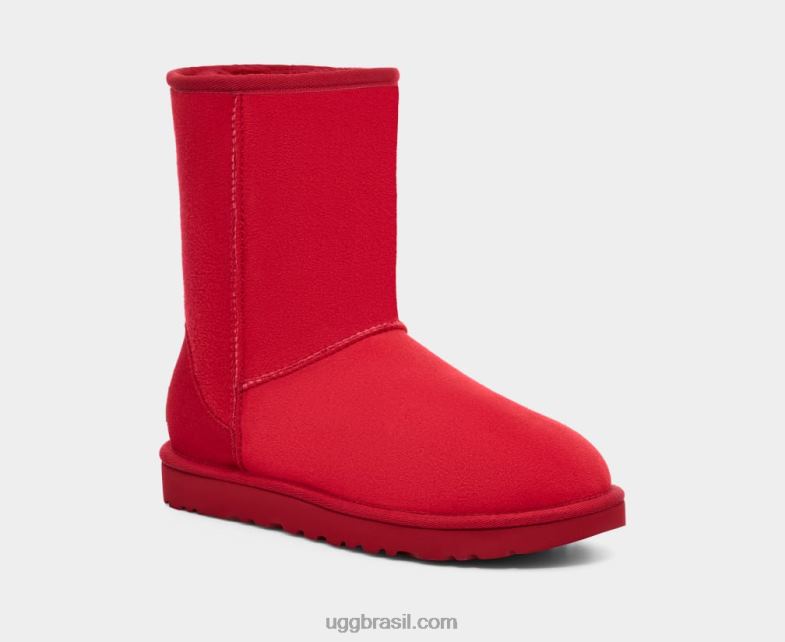 samba vermelho tnl 4VTTD718 UGG mulheres bota curta clássica ii