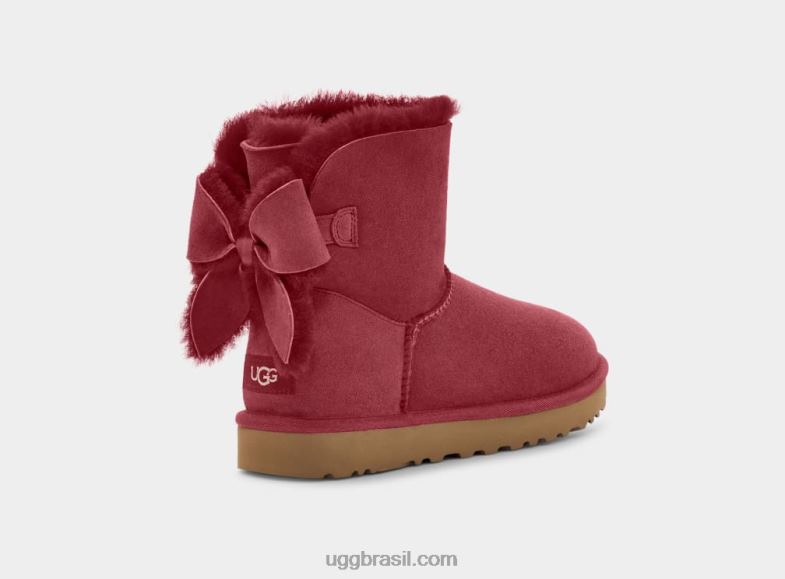 vinho tinto 4VTTD53 UGG mulheres arco de herança clássica
