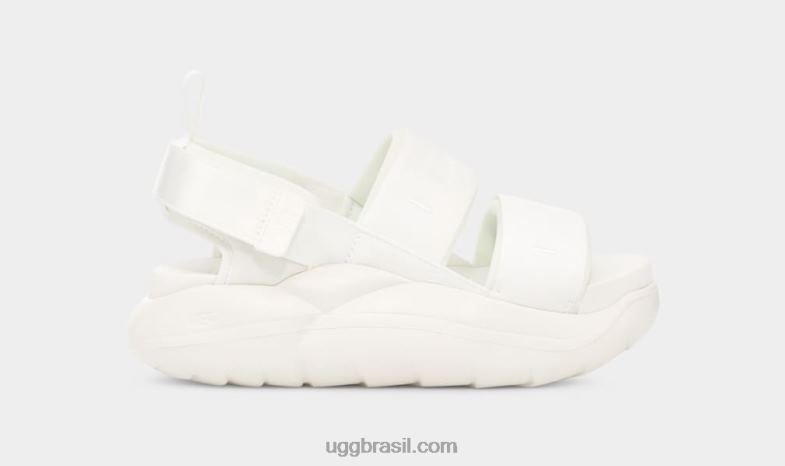 Branco brilhante 4VTTD557 UGG mulheres sandália esportiva la cloud