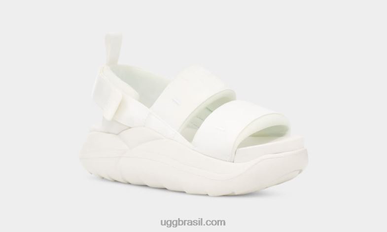 Branco brilhante 4VTTD557 UGG mulheres sandália esportiva la cloud
