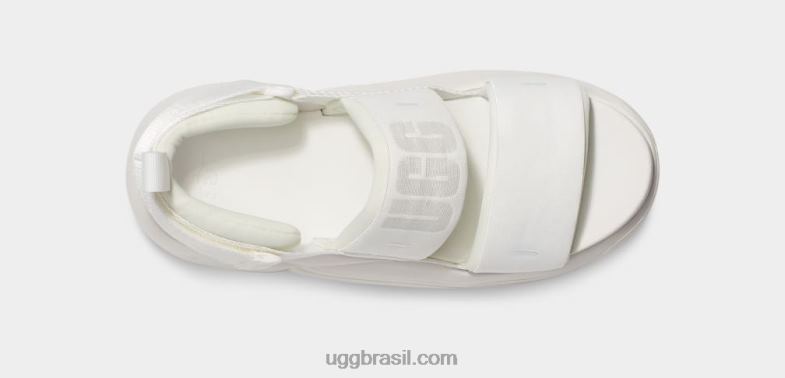 Branco brilhante 4VTTD557 UGG mulheres sandália esportiva la cloud