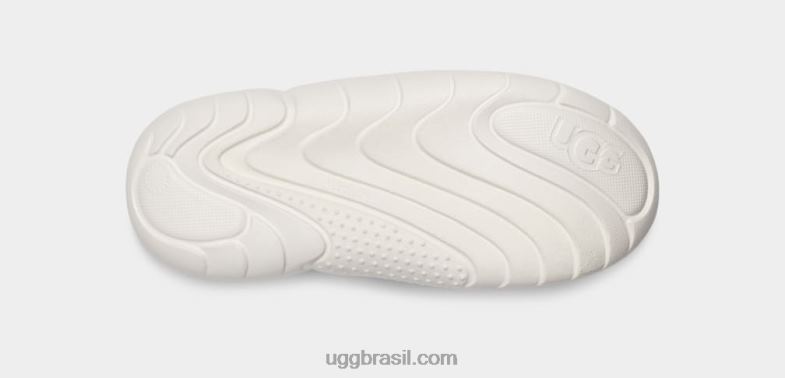 Branco brilhante 4VTTD557 UGG mulheres sandália esportiva la cloud