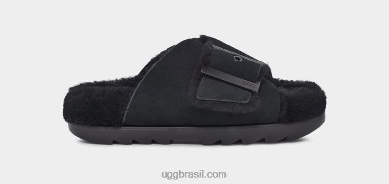 Camurça preta 4VTTD787 UGG mulheres fivela exterior