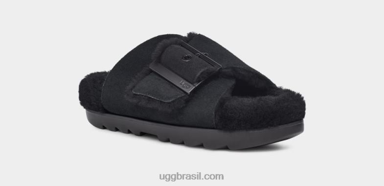 Camurça preta 4VTTD787 UGG mulheres fivela exterior