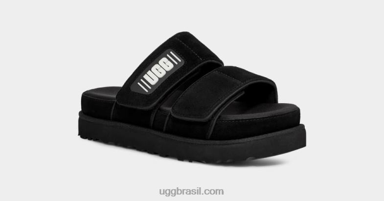 Camurça preta 4VTTD824 UGG mulheres slide maior