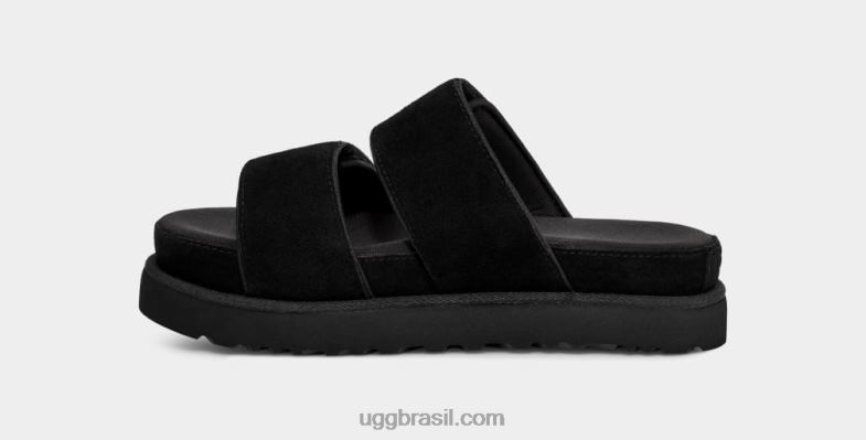 Camurça preta 4VTTD824 UGG mulheres slide maior