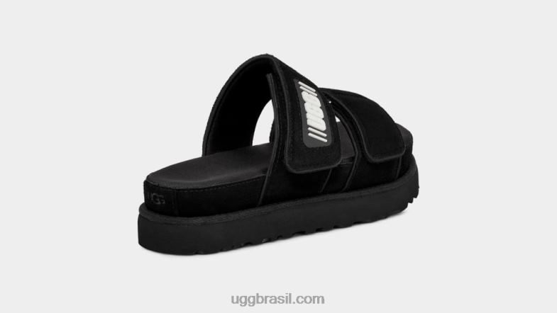 Camurça preta 4VTTD824 UGG mulheres slide maior