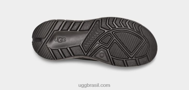 Camurça preta 4VTTD863 UGG mulheres slide do lado oeste