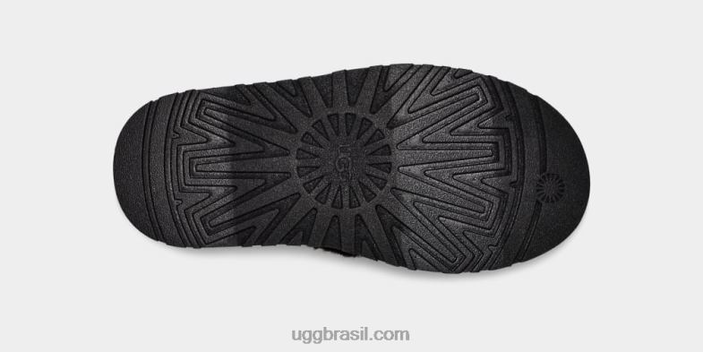 Preto branco 4VTTD51 UGG mulheres slide de cheques de discoteca