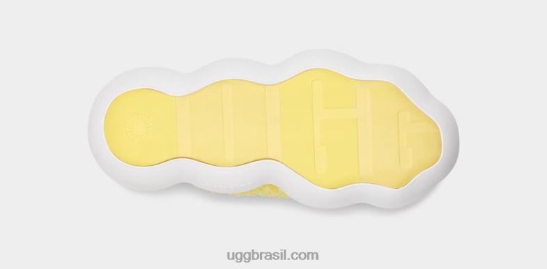 amarelo ensolarado 4VTTD342 UGG mulheres slide de nuvem de açúcar