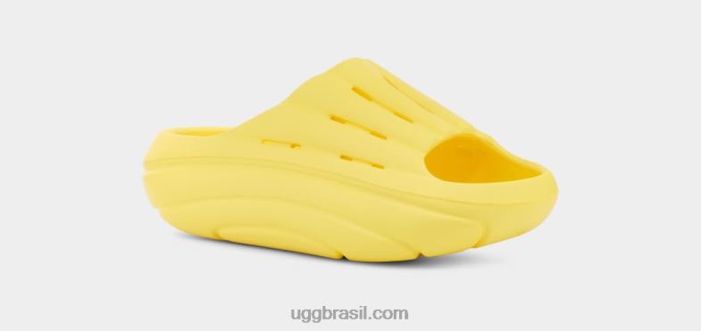 amarelo ensolarado 4VTTD380 UGG mulheres slide de espuma