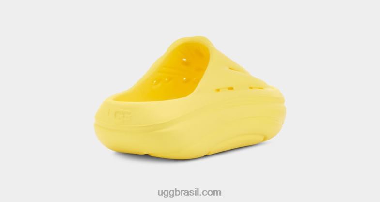 amarelo ensolarado 4VTTD380 UGG mulheres slide de espuma
