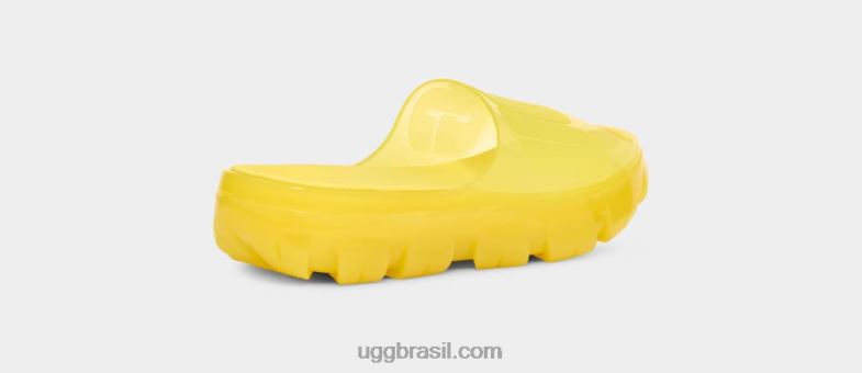 amarelo ensolarado 4VTTD401 UGG mulheres slide de gelatina transparente