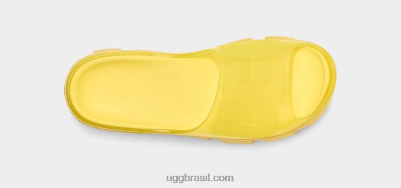 amarelo ensolarado 4VTTD401 UGG mulheres slide de gelatina transparente