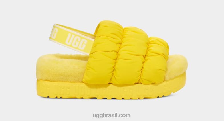 amarelo ensolarado 4VTTD536 UGG mulheres scrunchita