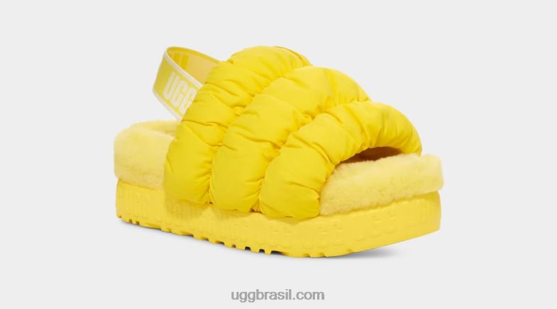 amarelo ensolarado 4VTTD536 UGG mulheres scrunchita