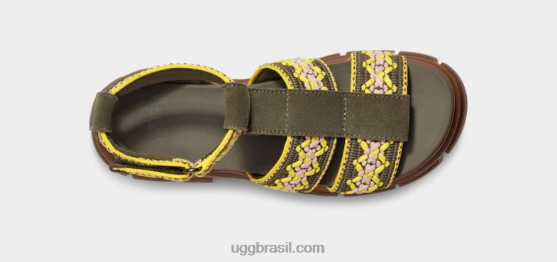 azeitona queimada 4VTTD502 UGG mulheres trança de herança de ashton