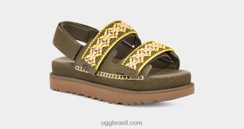 azeitona queimada 4VTTD515 UGG mulheres trança goldenstar