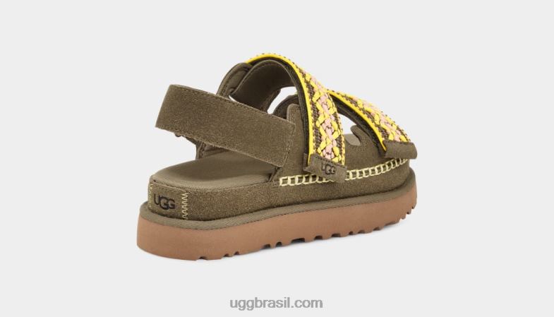 azeitona queimada 4VTTD515 UGG mulheres trança goldenstar