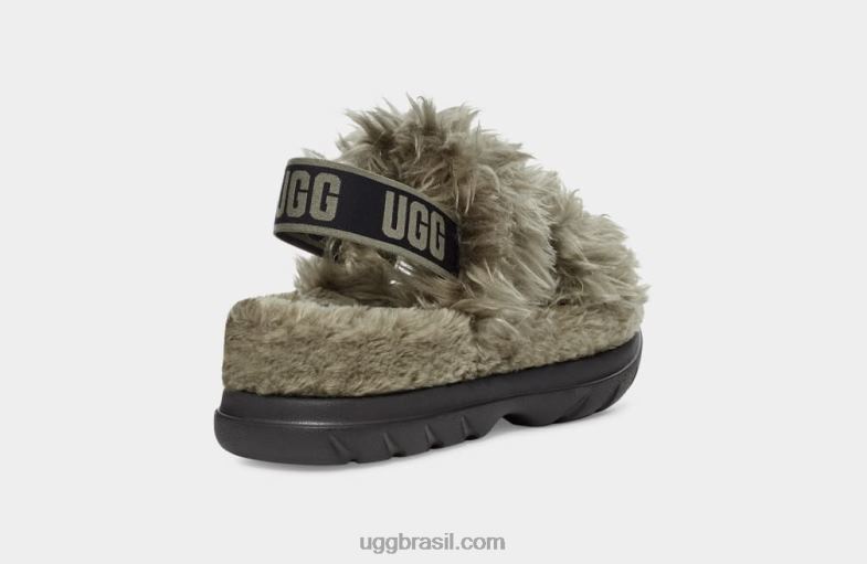 azeitona queimada 4VTTD739 UGG mulheres sandália fofa de açúcar