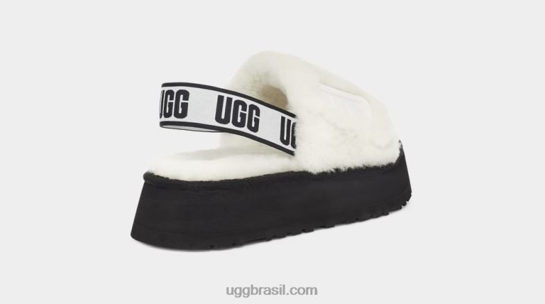 branco 4VTTD77 UGG mulheres slide de discoteca