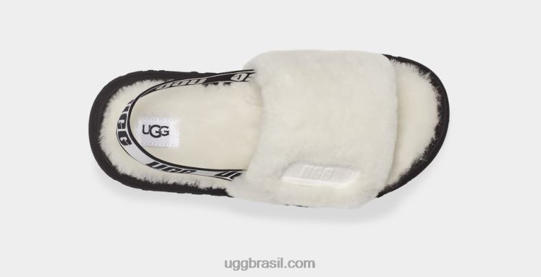 branco 4VTTD77 UGG mulheres slide de discoteca