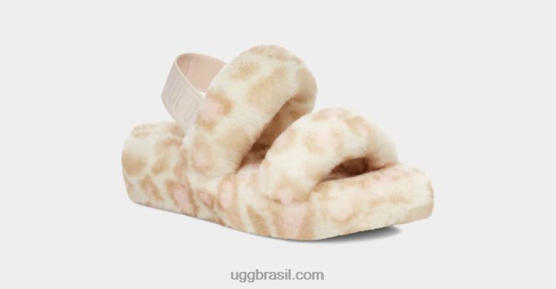 branco 4VTTD816 UGG mulheres oh sim estampa de pantera