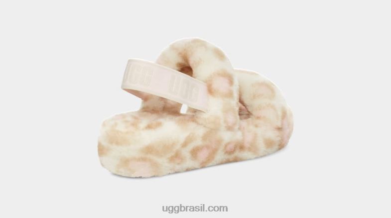 branco 4VTTD816 UGG mulheres oh sim estampa de pantera