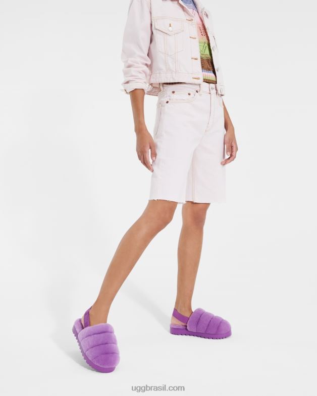 céu roxo 4VTTD802 UGG mulheres chinelo super fofinho