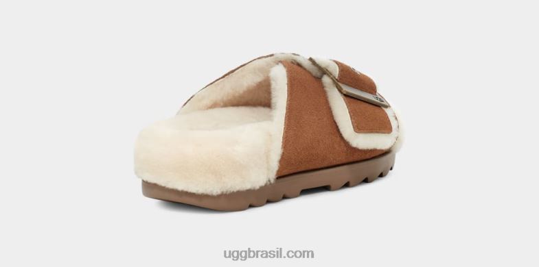 camurça castanha 4VTTD788 UGG mulheres fivela exterior