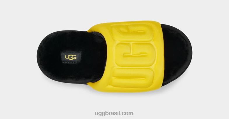 canário/preto 4VTTD757 UGG mulheres maxi slide gráfico