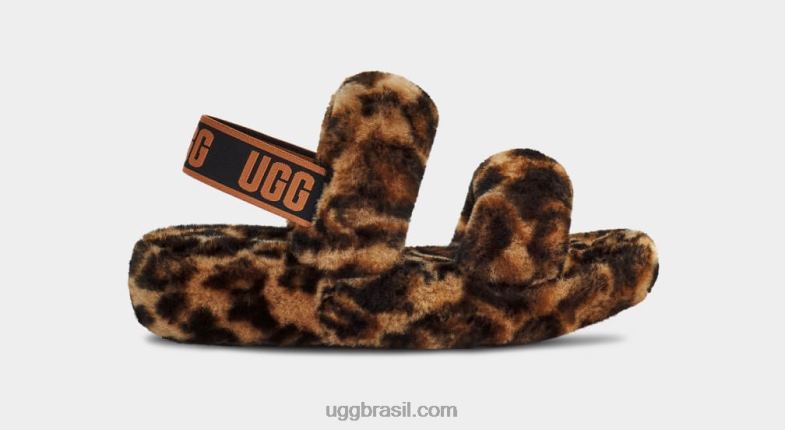 caramelo 4VTTD814 UGG mulheres oh sim estampa de pantera