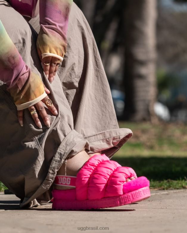 caramelo rosa 4VTTD535 UGG mulheres scrunchita