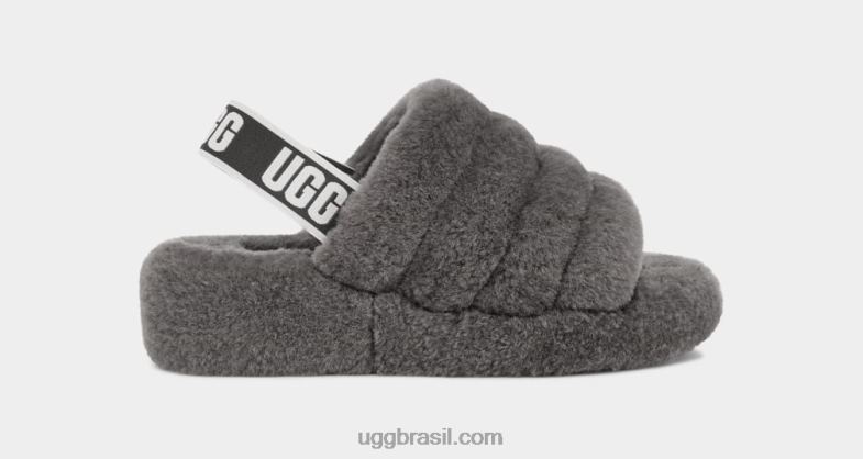 carvão 4VTTD712 UGG mulheres fofo sim deslize
