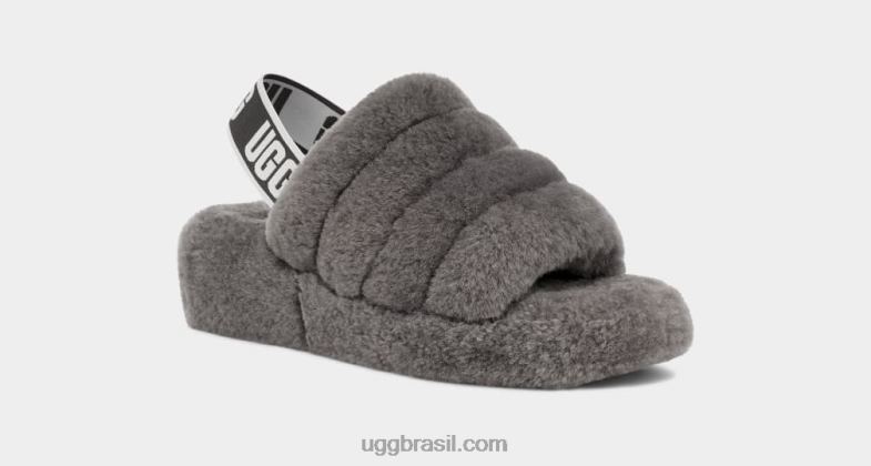 carvão 4VTTD712 UGG mulheres fofo sim deslize