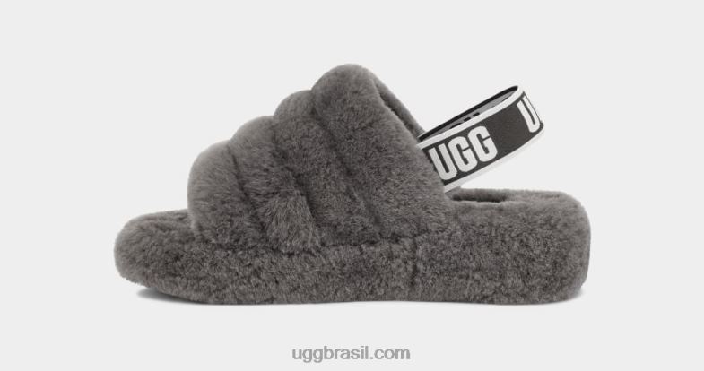 carvão 4VTTD712 UGG mulheres fofo sim deslize